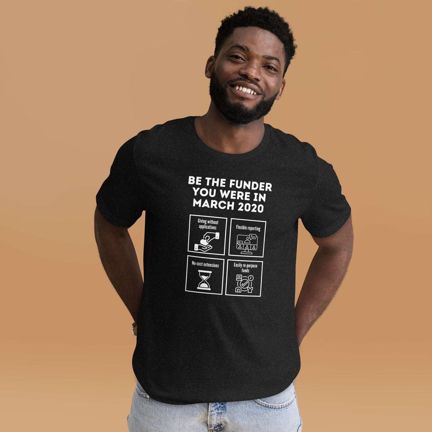 Be the Funder You Were in March 2020 dark Unisex t-shirt