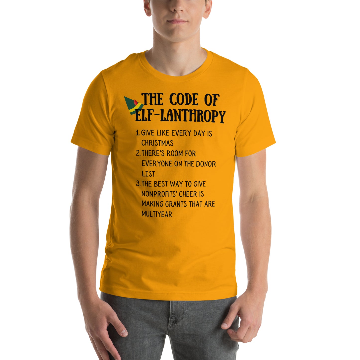 Code of Elf-lanthropy light Unisex t-shirt