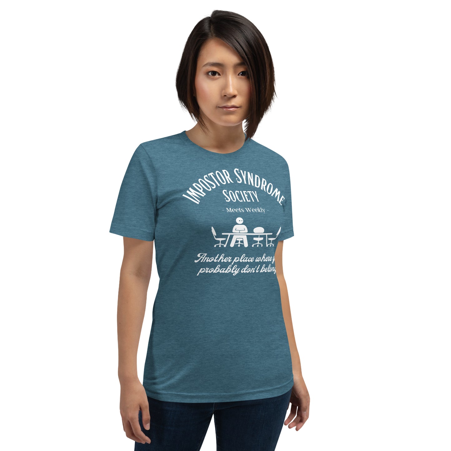 Impostor Syndrome Society dark Unisex t-shirt