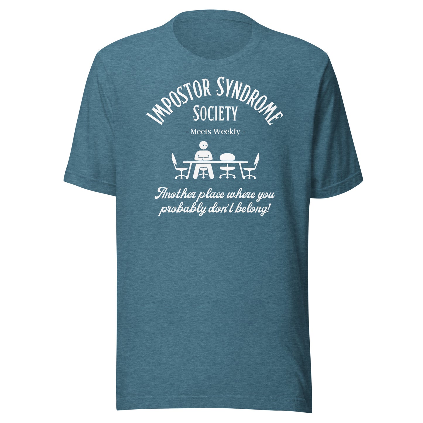 Impostor Syndrome Society dark Unisex t-shirt