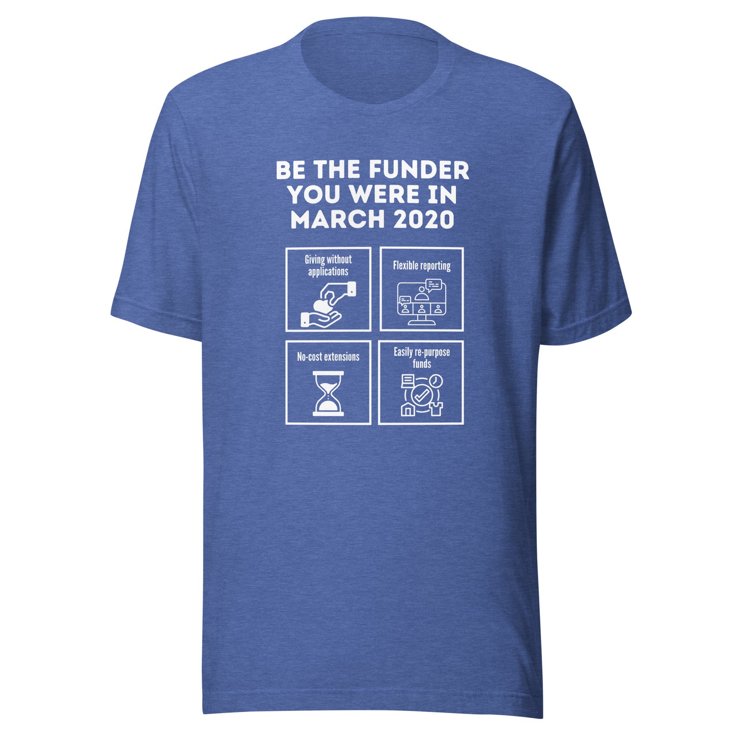 Be the Funder You Were in March 2020 dark Unisex t-shirt