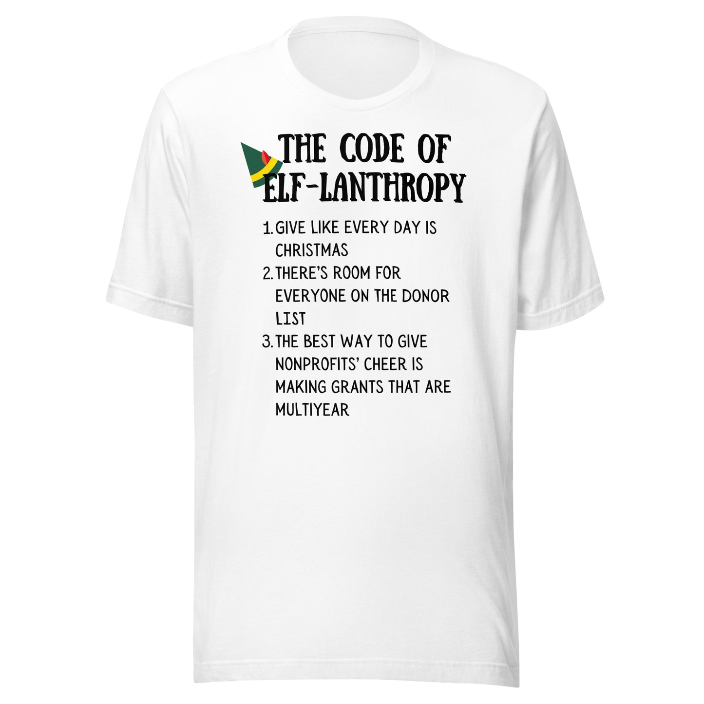 Code of Elf-lanthropy light Unisex t-shirt