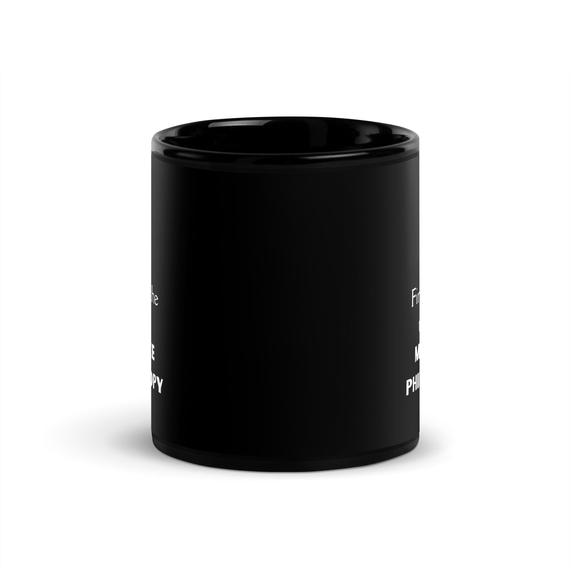 Modernize Philanthropy Tea Black Glossy Mug 11oz-recalciGrant
