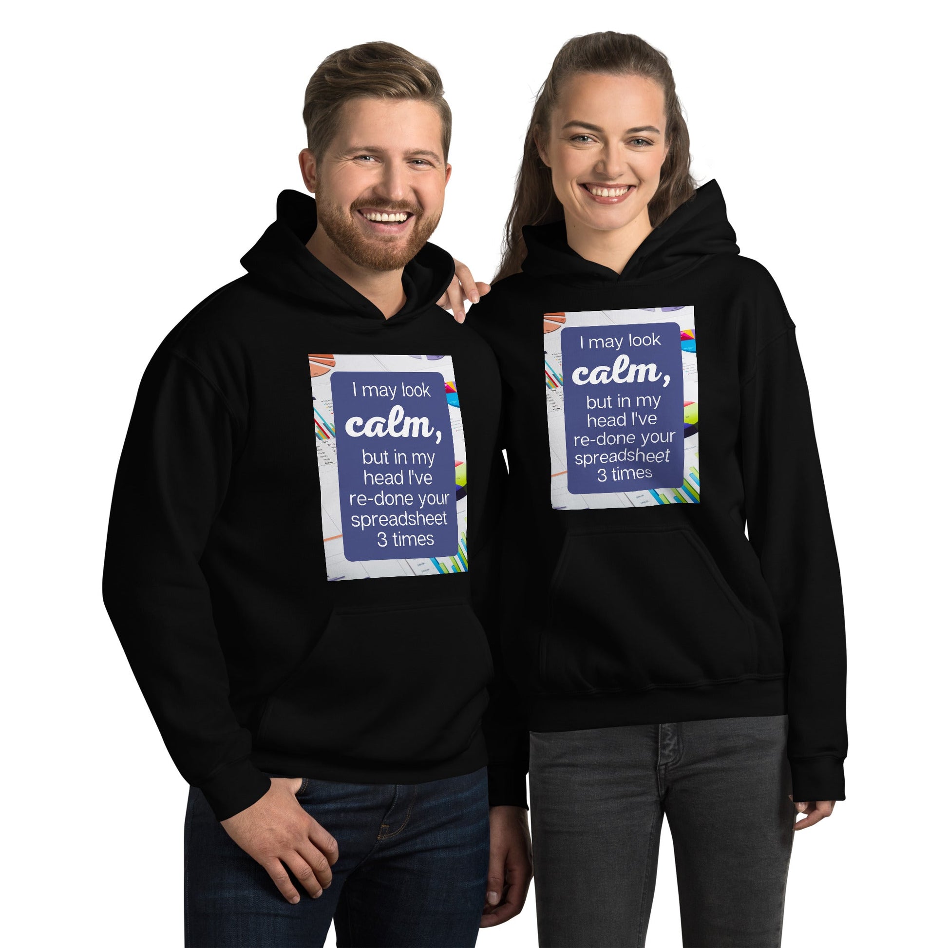 Calm Re-do Spreadsheet Unisex Hoodie-recalciGrant