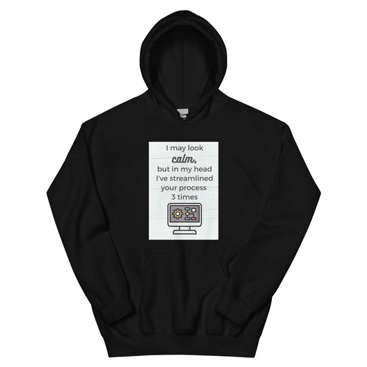 Calm Streamlining Process Unisex Hoodie