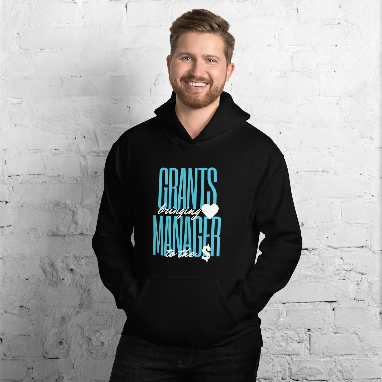 Grants Manager Brings Heart to the Money Unisex Hoodie-recalciGrant