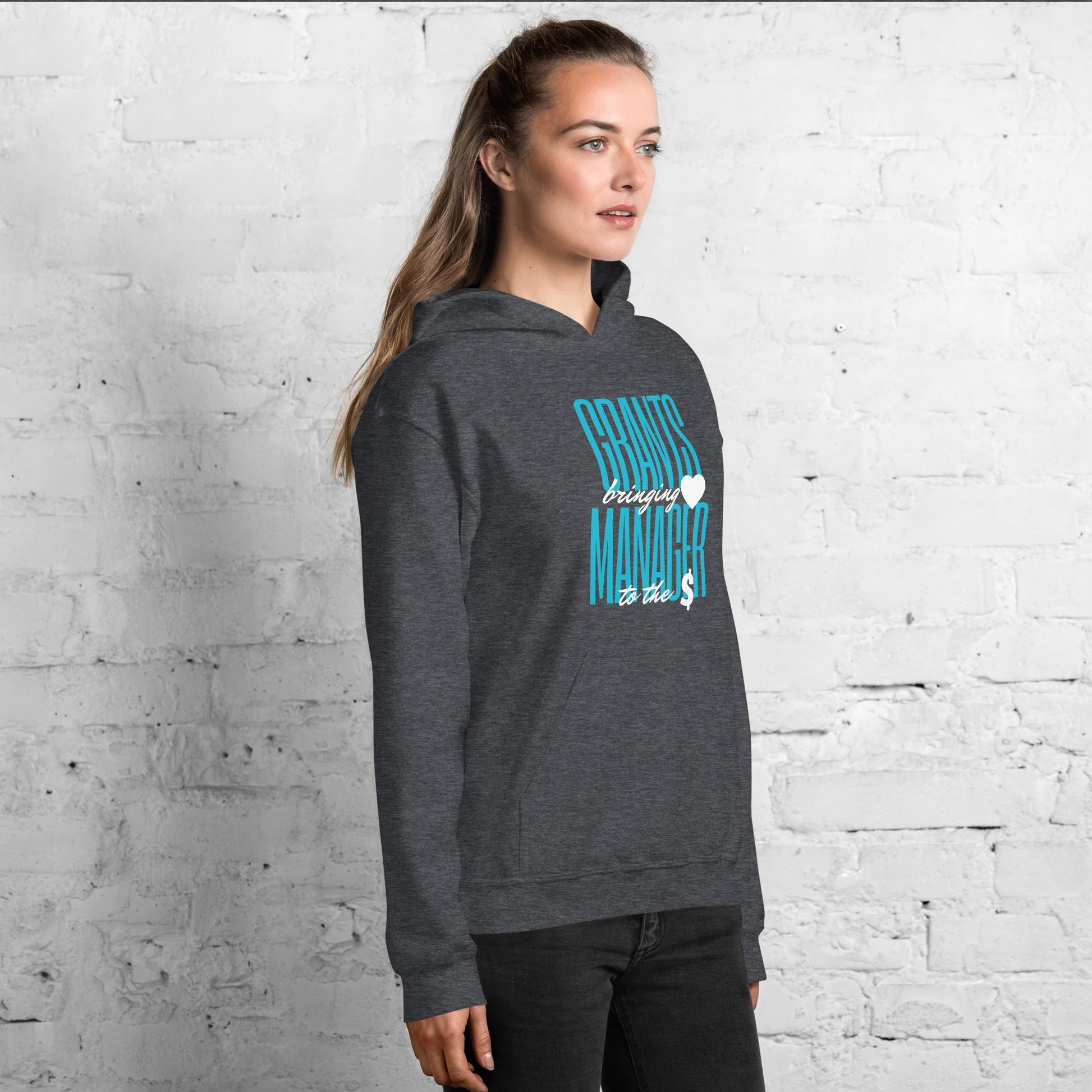Grants Manager Brings Heart to the Money Unisex Hoodie-recalciGrant