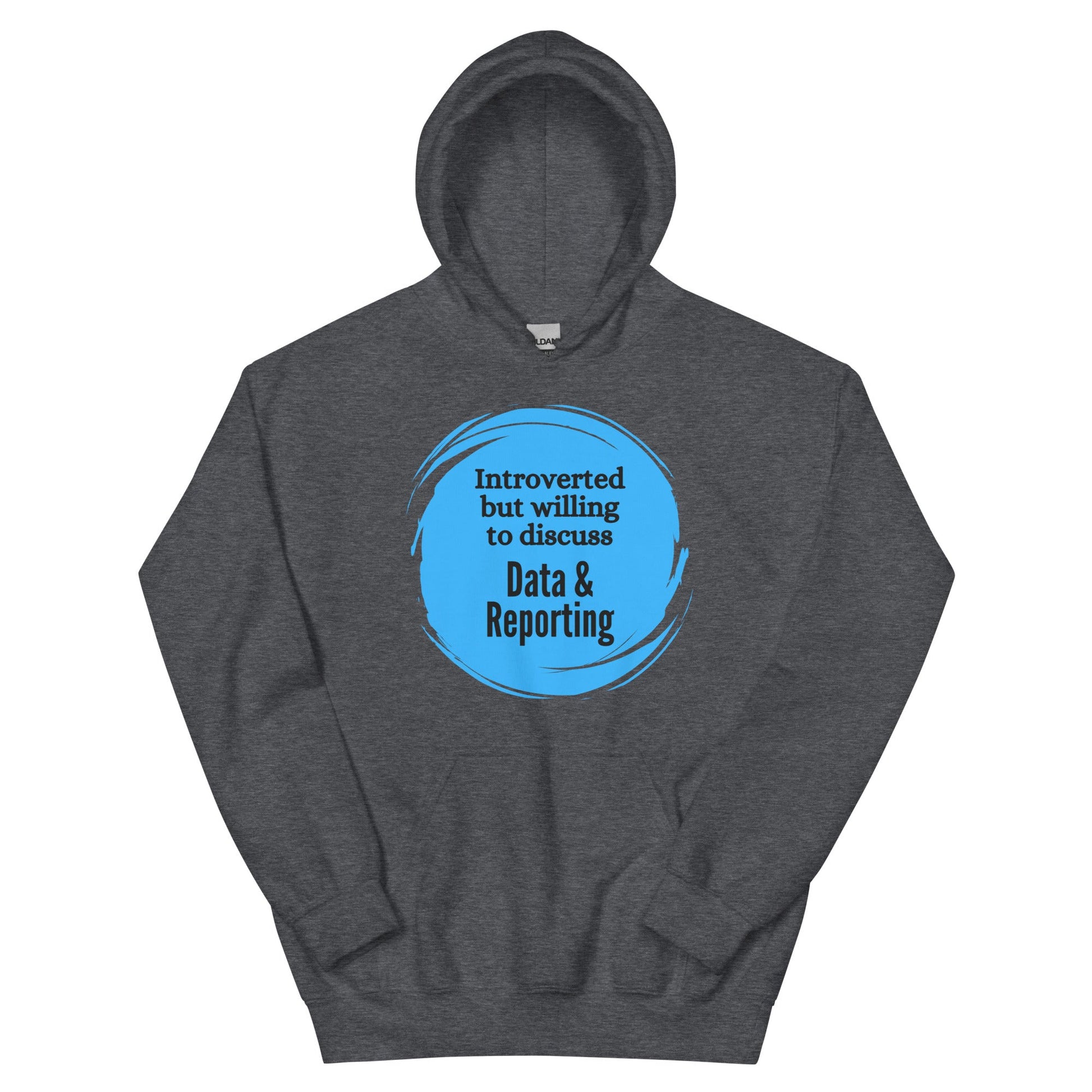 Introverted But Willing to Discuss Data & Reporting Unisex Hoodie-recalciGrant
