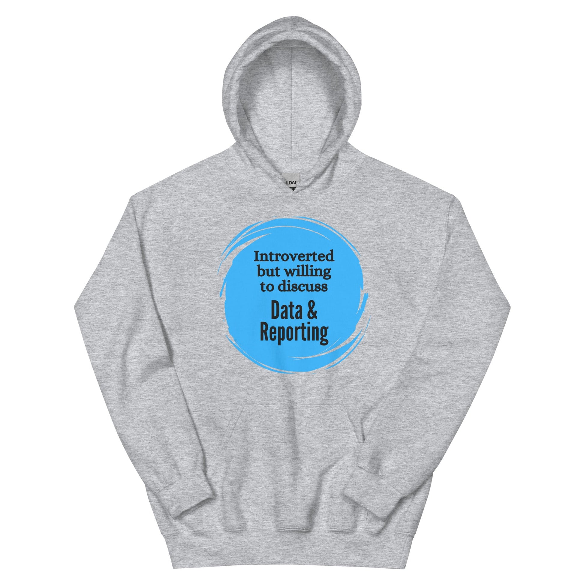 Introverted But Willing to Discuss Data & Reporting Unisex Hoodie-recalciGrant
