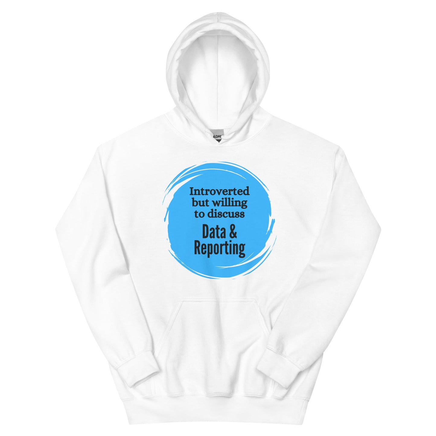 Introverted But Willing to Discuss Data & Reporting Unisex Hoodie-recalciGrant