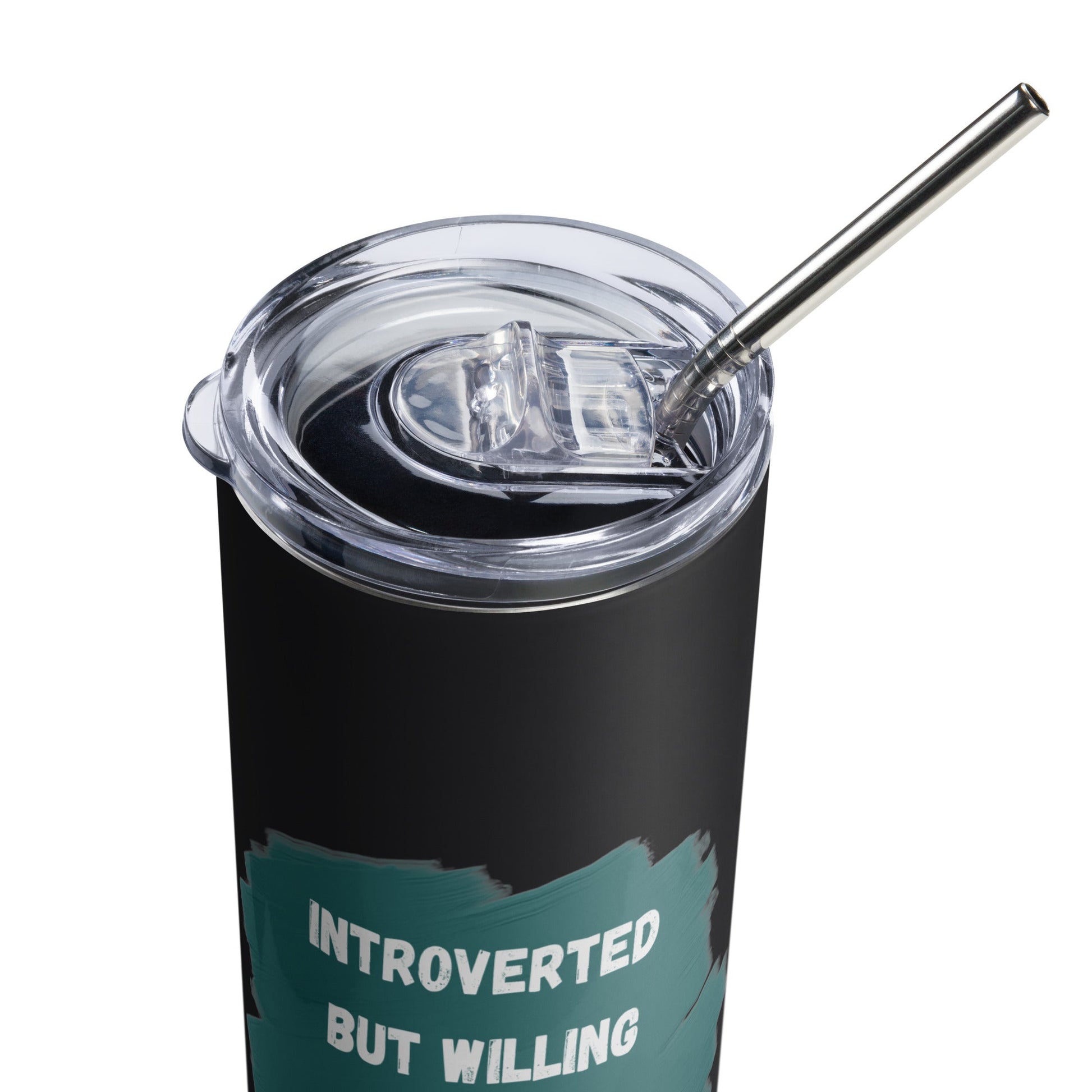 Introverted but Willing to Discuss Equitable Grantmaking Stainless steel tumbler