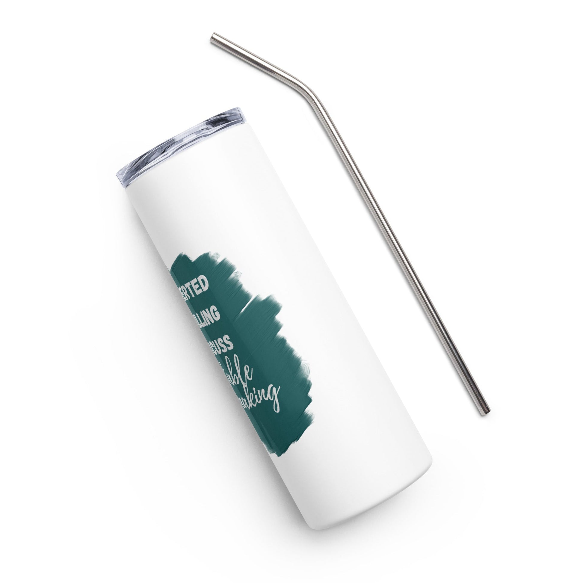 Introverted but Willing to Discuss Equitable Grantmaking Stainless steel tumbler