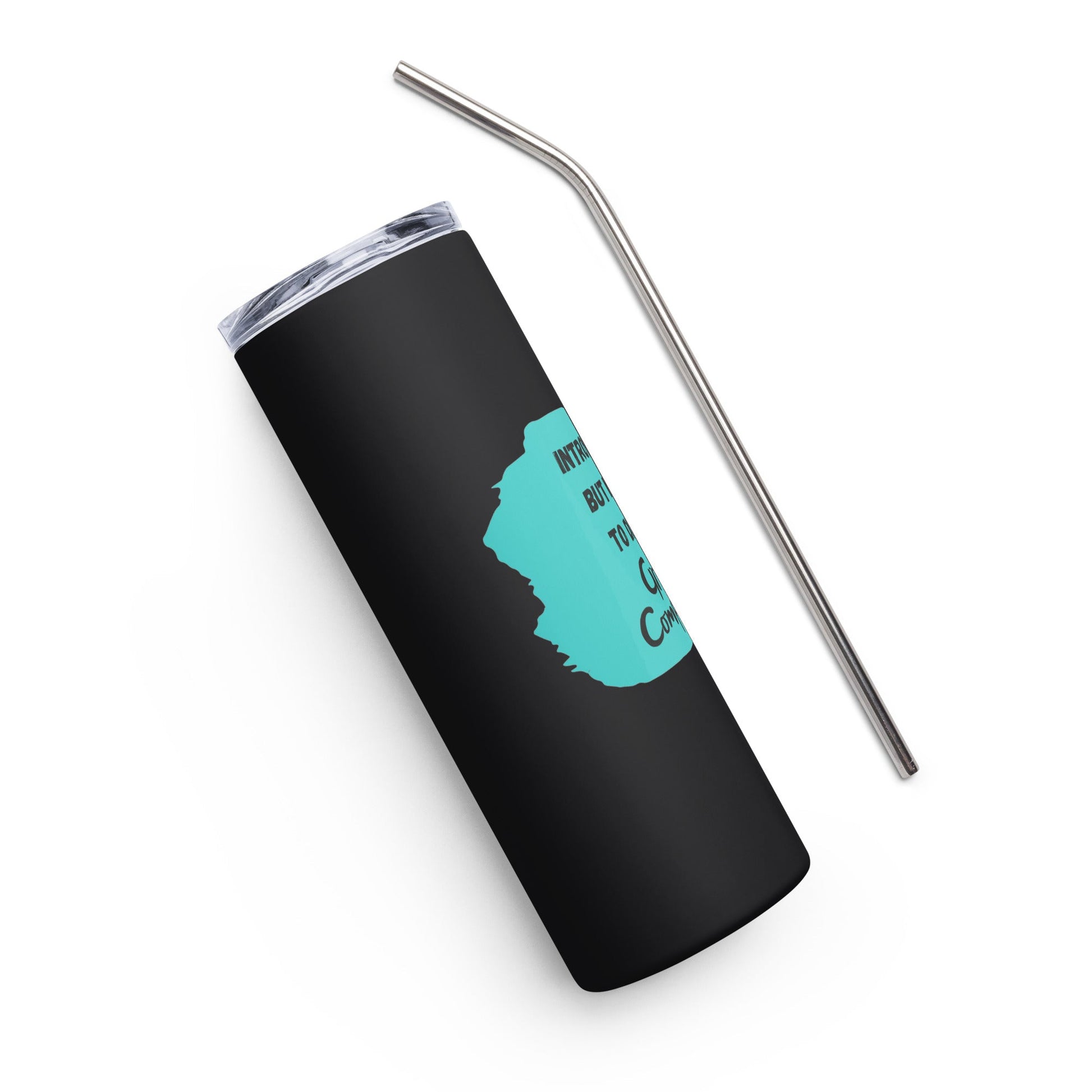 Introverted but Willing to Discuss Grant Compliance Stainless steel tumbler