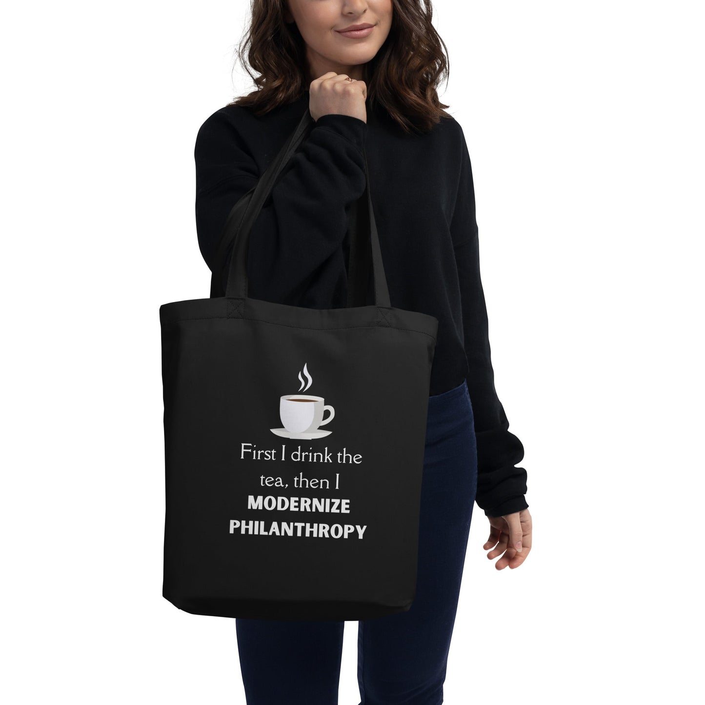 Modernize Philanthropy Tea Eco Tote Bag-recalciGrant