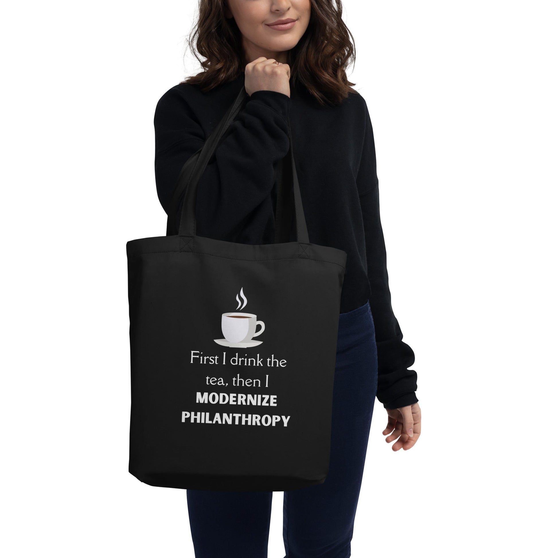 Modernize Philanthropy Tea Eco Tote Bag-recalciGrant