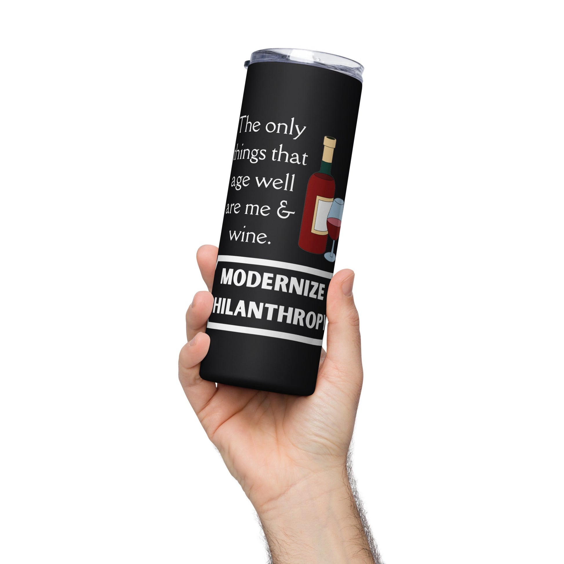 Modernize Philanthropy Wine Stainless steel tumbler-recalciGrant