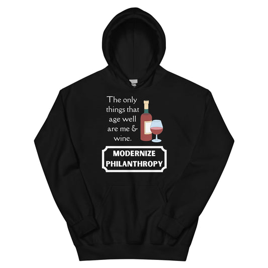 Modernize Philanthropy Wine Unisex Hoodie-recalciGrant