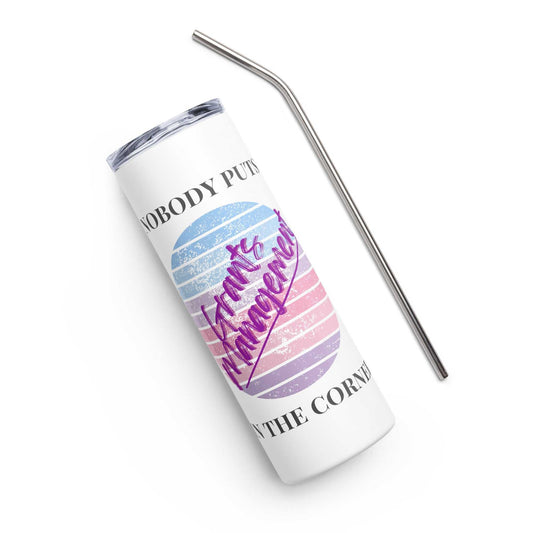 Retro Nobody Puts Grants Management in the Corner - Stainless steel tumbler