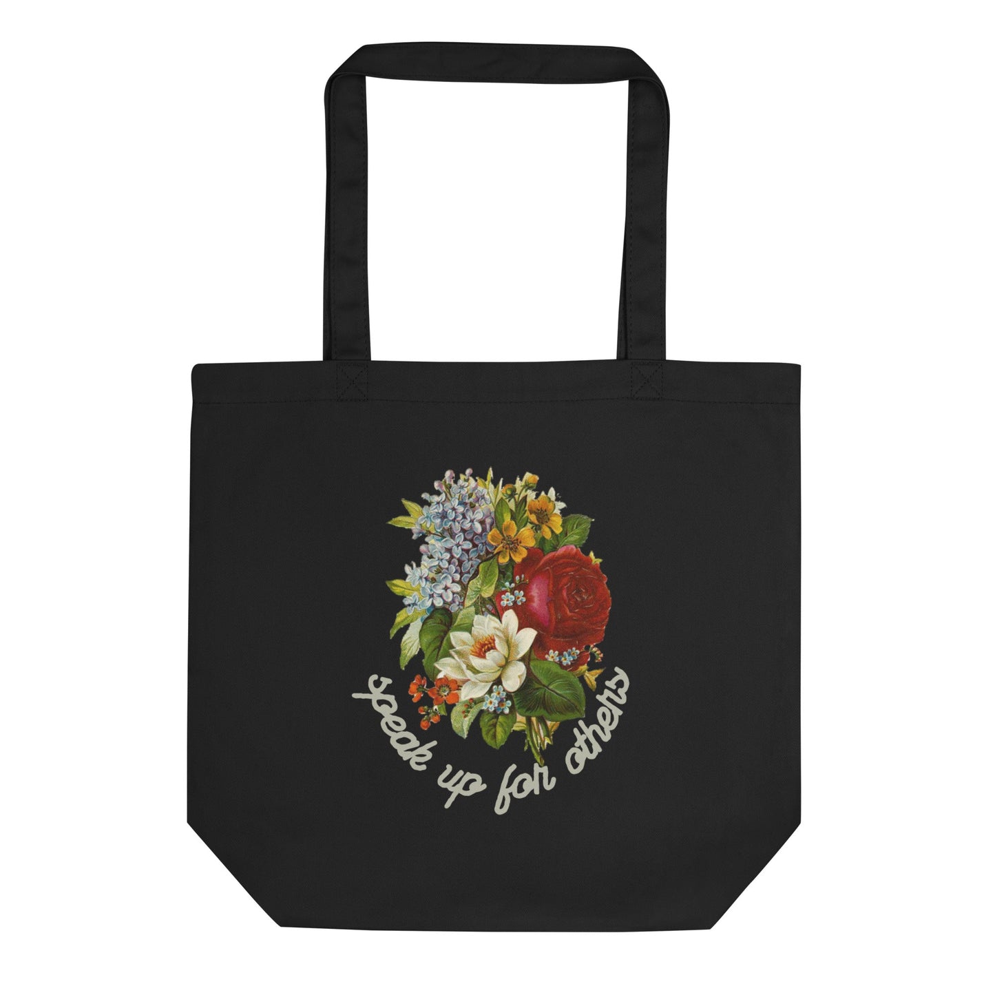 Speak Up for Others Floral Eco Tote Bag-recalciGrant