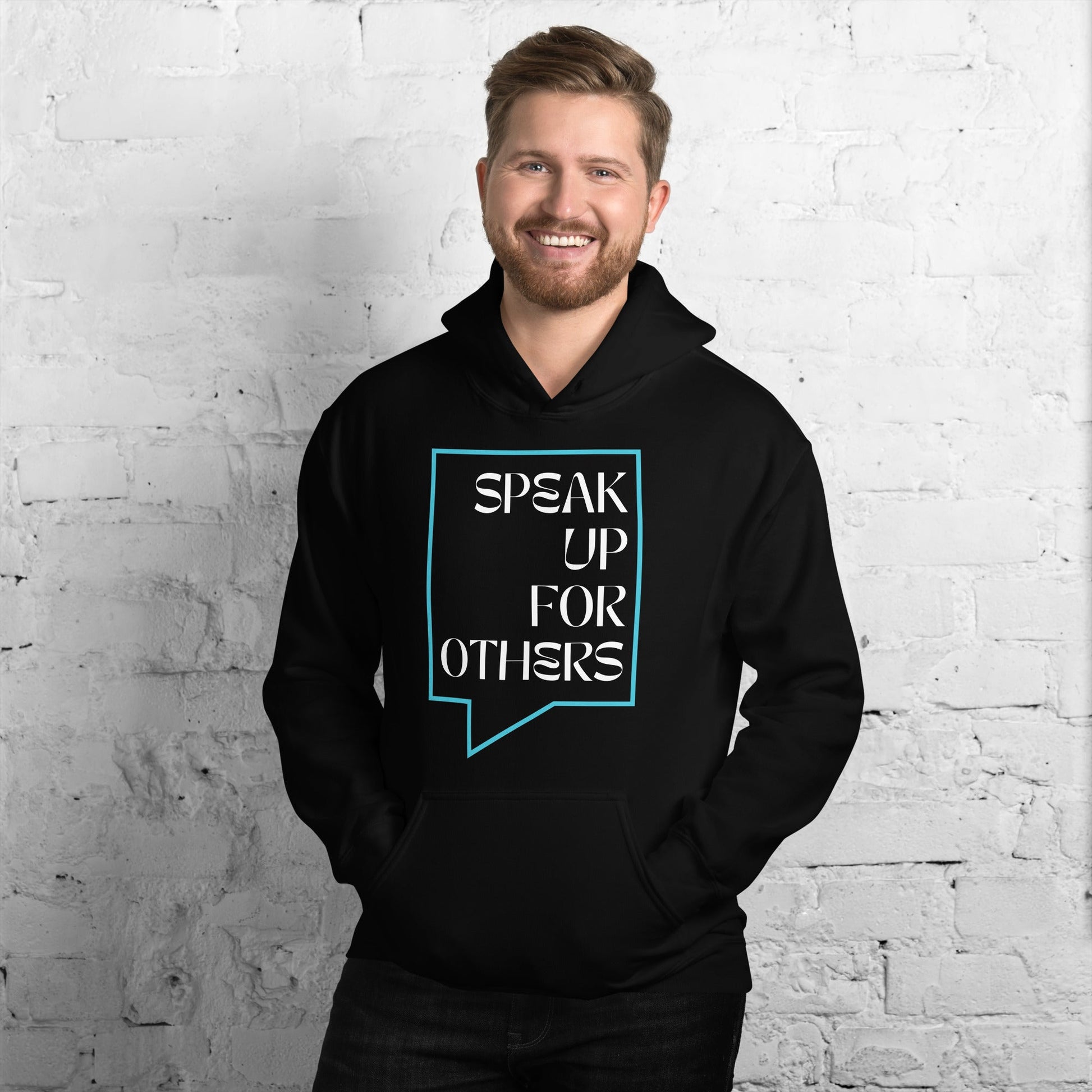 Speak Up for Others Speech Bubble Unisex Hoodie-recalciGrant