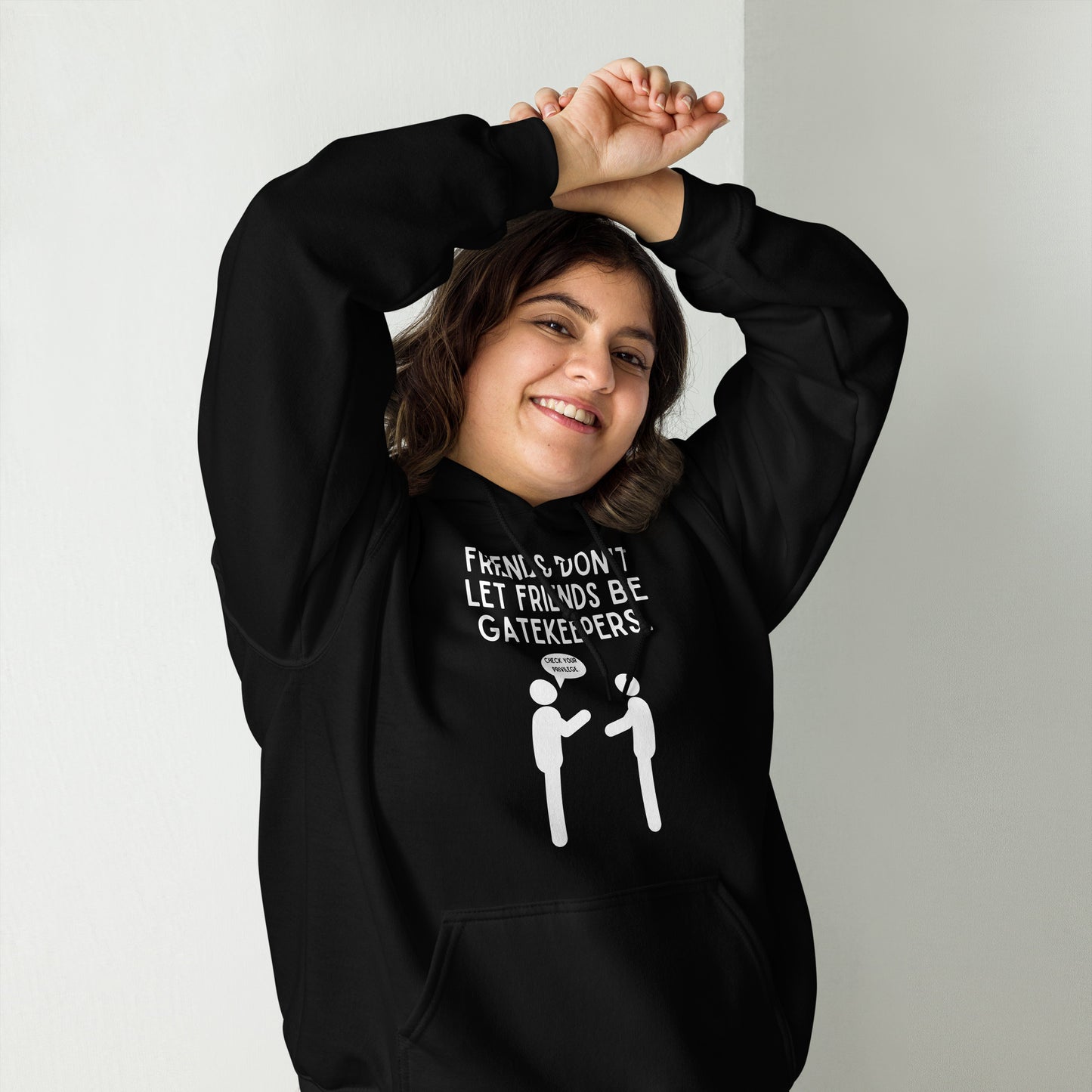 Friends Don't Let Friends Gatekeep - Dark Unisex Hoodie