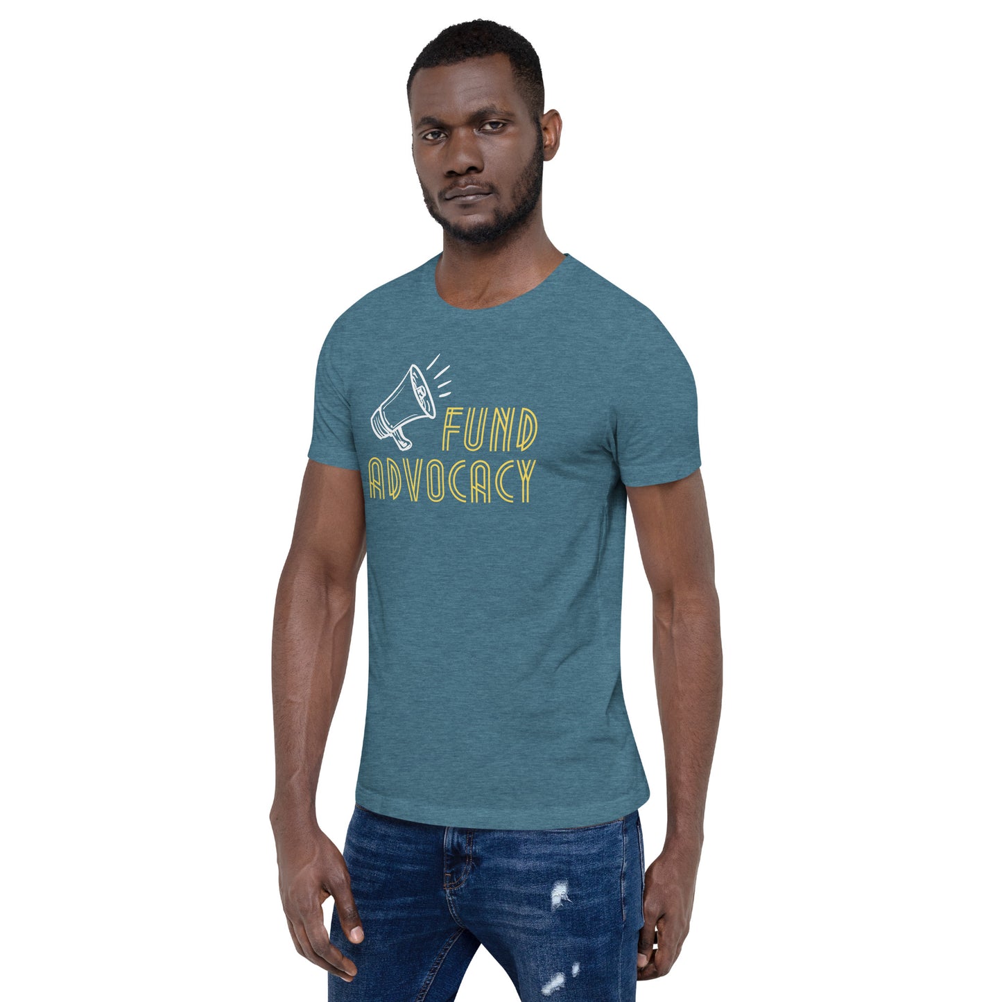 Fund Advocacy Unisex t-shirt-recalciGrant